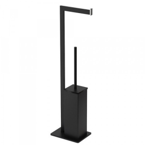 PIANTANA PORTASCOPINO SQUARE NERO OPACO