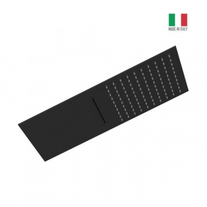 SOFFIONE SLIM CASCATA NERO OPACO