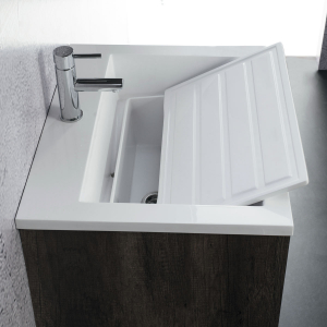 LAVABO ZEUS IN ACRILRESIN BIANCO	