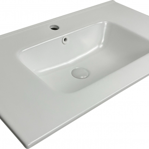 LAVABO XS 80 IN CERAMICA Bianco opaco