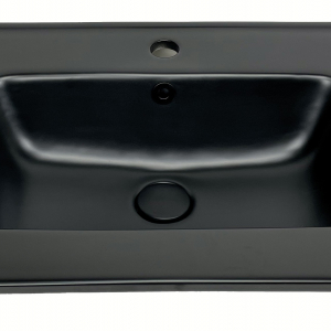 LAVABO XS 80 IN CERAMICA Nero opaco