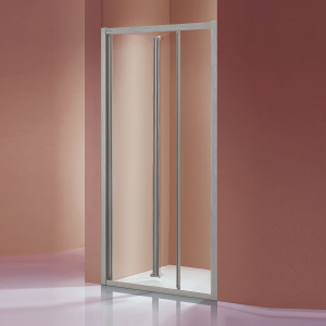 PORTA SALOON A 2 BATTENTI VISUAL INOX SLIM