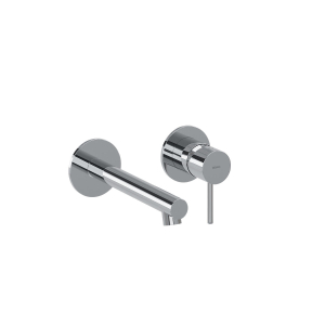 MISC. LAVABO INCASSO 2 PIASTRE SLIM VISUAL INOX CROMO