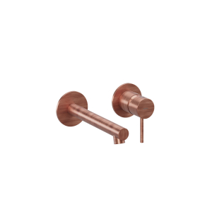 MISC. LAVABO INCASSO 2 PIASTRE SLIM RAME SPAZZOLATO