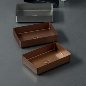 LAVABO INOX 3452R IN ACCIAIO RAME LUX