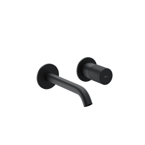 MISCELATORE LAVABO EMPYRE INCASSO 2 PIASTRE NERO OPACO